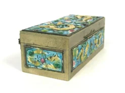 Early 20th Century Vintage Chinese Double Dragon Celestial Flaming Pearl Enamel Brass Stamp Box -Chairish Shop early 20th century vintage chinese double dragon celestial flaming pearl enamel brass stamp box 1289