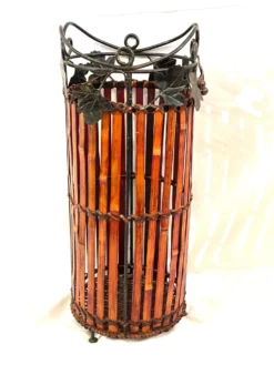Early 21st Century Bamboo And Metal Umbrella Stand With Grape Vine Edging Design 10 Early 21st Century Bamboo And Metal Umbrella Stand With Grape Vine Edging Design -Chairish Shop early 21st century bamboo and metal umbrella stand with grape vine edging design 2780 scaled