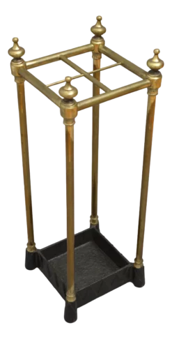 Edwardian Brass Umbrella Stand, 1900s