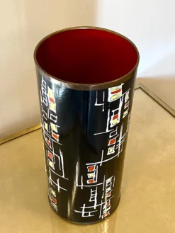 Enameled Copper Umbrella Stand -Chairish Shop enameled copper umbrella stand 0149 scaled