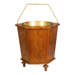 English Aesthetic Oak Bucket