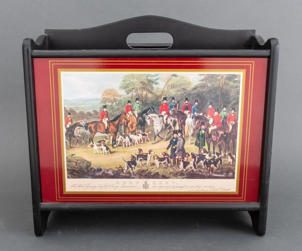 English Fox Hunting Themed Magazine Rack 2 English Fox Hunting Themed Magazine Rack - Image 2