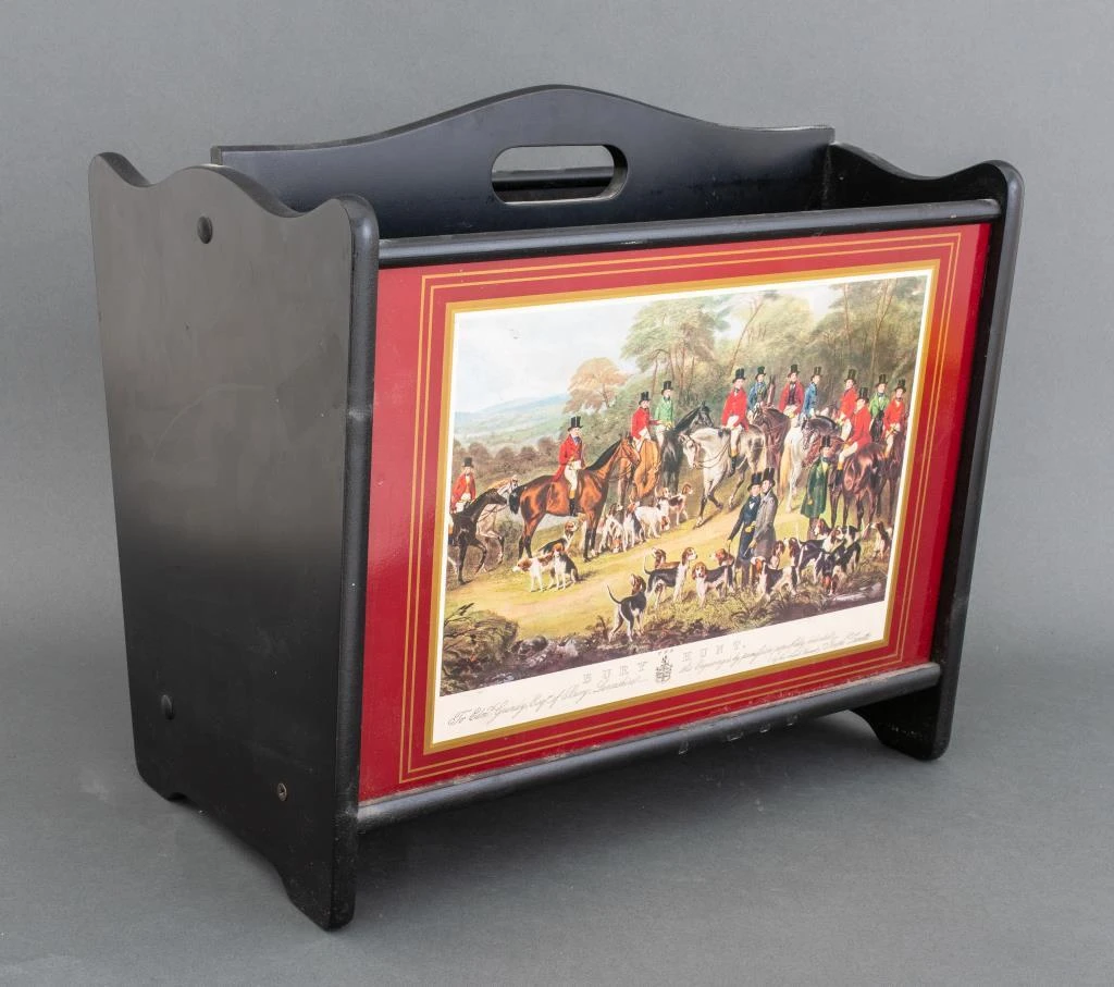 English Fox Hunting Themed Magazine Rack 5 English Fox Hunting Themed Magazine Rack - Image 5