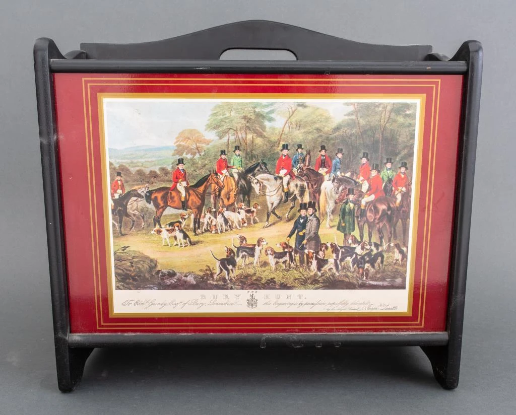 English Fox Hunting Themed Magazine Rack 3 English Fox Hunting Themed Magazine Rack - Image 3