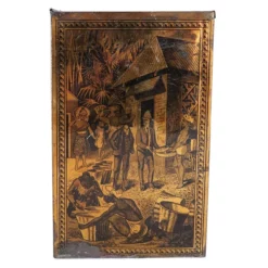 English Harvey Bros. & Tyler Tole Lithograph West Indies Canister Tea Tin -Chairish Shop english harvey bros and tyler tole lithograph west indies canister tea tin 3978