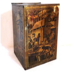 English Harvey Bros. & Tyler Tole Lithograph West Indies Canister Tea Tin -Chairish Shop english harvey bros and tyler tole lithograph west indies canister tea tin 8097