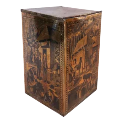 English Harvey Bros. & Tyler Tole Lithograph West Indies Canister Tea Tin