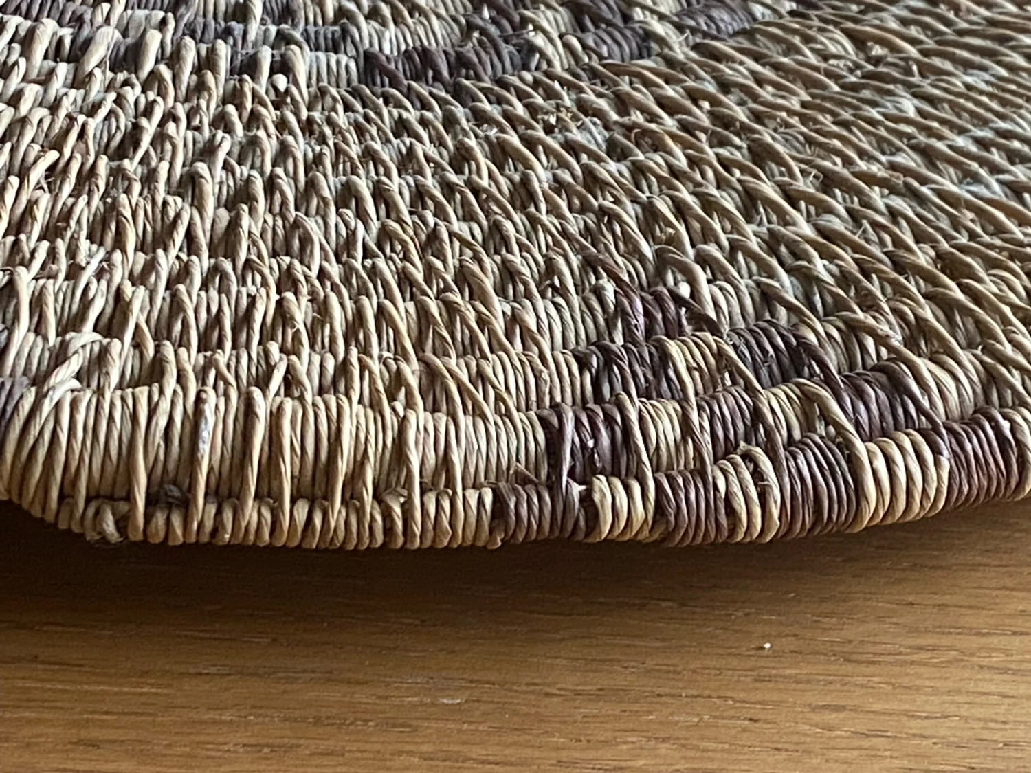 Extra Large Wide Handwoven In The Style Of Papago/Tohono O'Odham Tray 8 Extra Large Wide Handwoven In The Style Of Papago/Tohono O'Odham Tray - Image 8