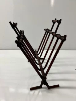 Faux Bamboo Metal Magazine Towel Rack -Chairish Shop faux bamboo metal magazine towel rack 6677 scaled