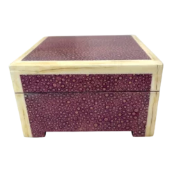 Faux Shagreen And Bone Box From Famed Isabel Oneil Studio