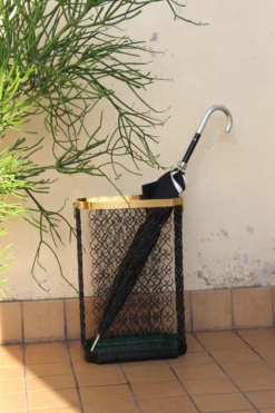 Forged Iron And Brass Iron Umbrella Stand, Italy, 1970s 14 Forged Iron And Brass Iron Umbrella Stand, Italy, 1970s -Chairish Shop forged iron and brass iron umbrella stand italy 1970s 4157 scaled