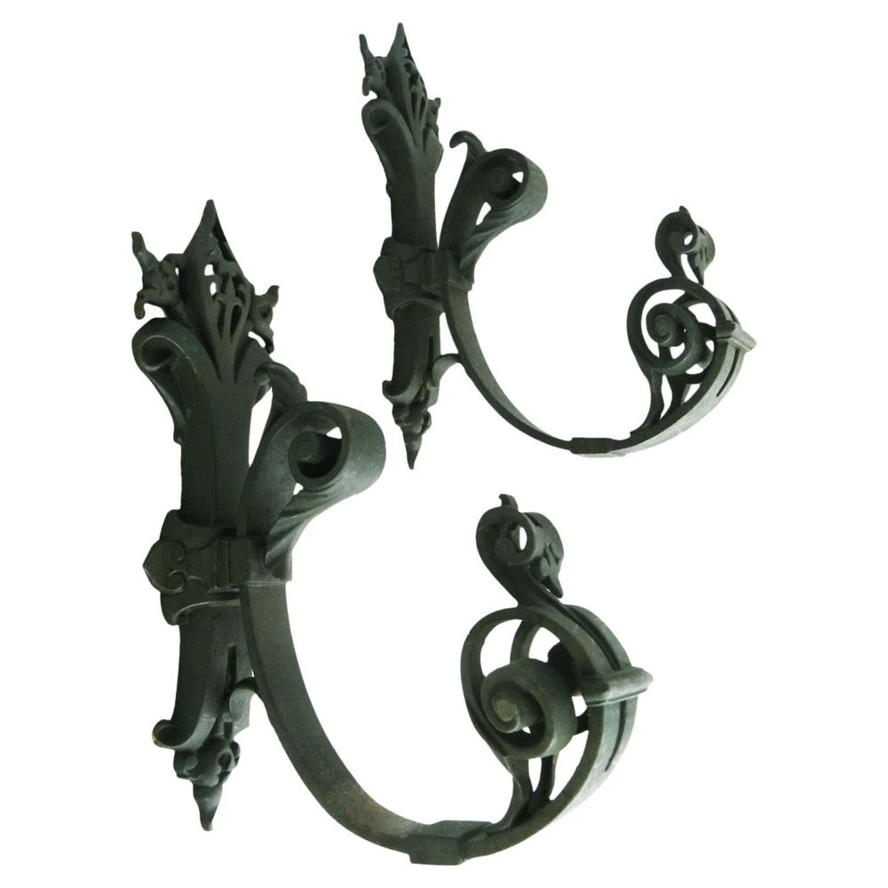 French Coat Hangers In Iron With Patina, 1890s, Set Of 2 9 French Coat Hangers In Iron With Patina, 1890s, Set Of 2 - Image 9