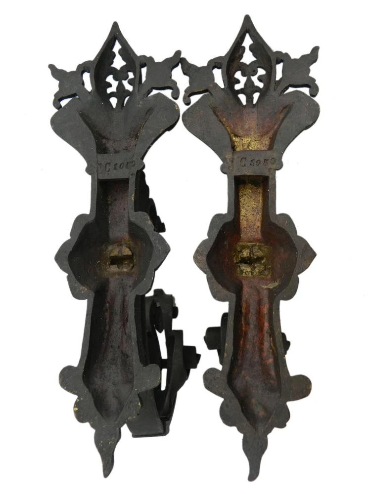 French Coat Hangers In Iron With Patina, 1890s, Set Of 2 8 French Coat Hangers In Iron With Patina, 1890s, Set Of 2 - Image 8
