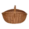 French Large Rattan Basket