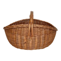 French Large Rattan Basket
