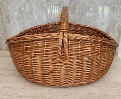 French Large Rattan Basket -Chairish Shop french large rattan basket 9530 scaled