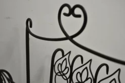 French Style Scrolling Wrought Iron Magazine Rack Stand With Heart -Chairish Shop french style scrolling wrought iron magazine rack stand with heart 4269