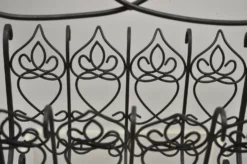 French Style Scrolling Wrought Iron Magazine Rack Stand With Heart -Chairish Shop french style scrolling wrought iron magazine rack stand with heart 5803