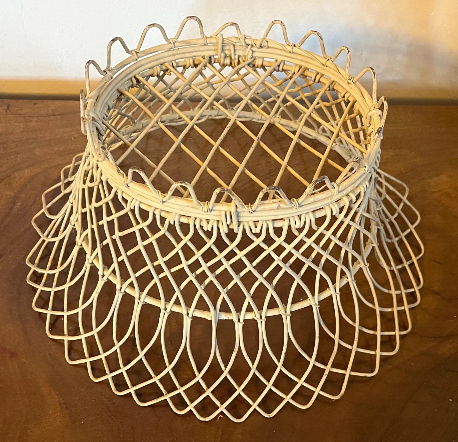 French Victorian Oval Wire Garden Basket Or Planter 9 French Victorian Oval Wire Garden Basket Or Planter - Image 9