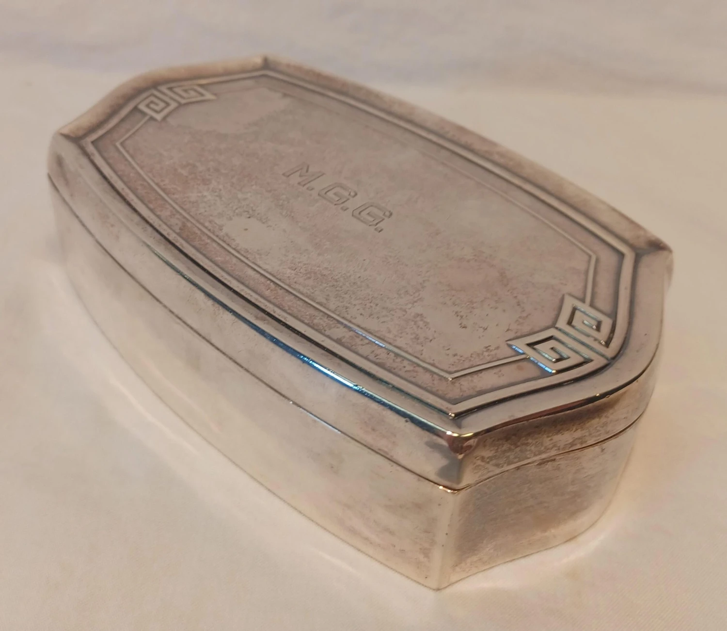 Gorham Antique Sterling Silver Jewelry Box – Art Deco 2 Gorham Antique Sterling Silver Jewelry Box – Art Deco - Image 2