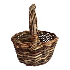 Hand Weaved Wood Basket