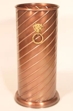 Hollywood Regency Brass And Copper Cane Holder / Umbrella Stand 14 Hollywood Regency Brass And Copper Cane Holder / Umbrella Stand -Chairish Shop hollywood regency brass and copper cane holder umbrella stand 1155 scaled