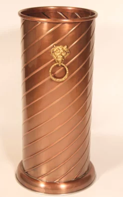 Hollywood Regency Brass And Copper Cane Holder / Umbrella Stand 12 Hollywood Regency Brass And Copper Cane Holder / Umbrella Stand -Chairish Shop hollywood regency brass and copper cane holder umbrella stand 9526 scaled