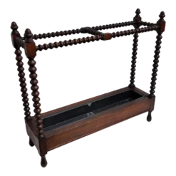 Italian Bobbin Turned Barley Twist Stick And Umbrella Stand, 1940s