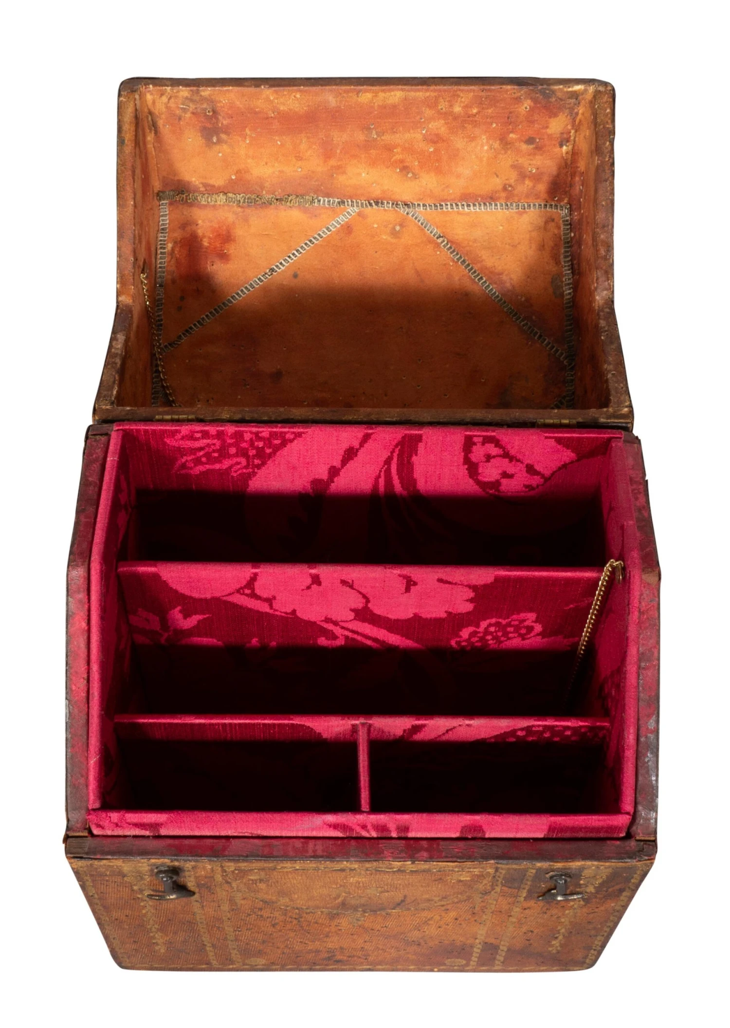 Italian Tooled Letter Box With Barberini Coat Of Arms 4 Italian Tooled Letter Box With Barberini Coat Of Arms - Image 4