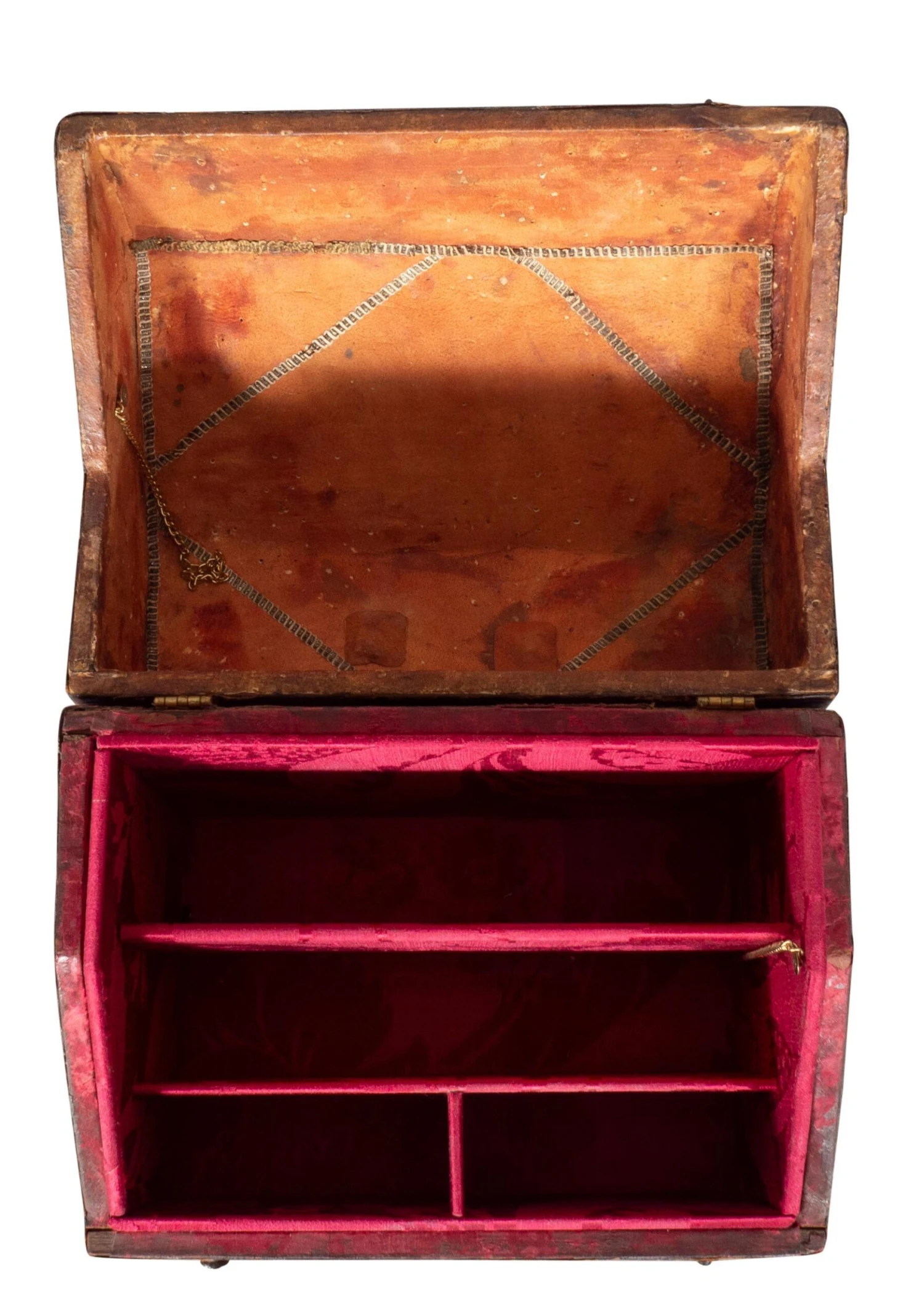 Italian Tooled Letter Box With Barberini Coat Of Arms 5 Italian Tooled Letter Box With Barberini Coat Of Arms - Image 5