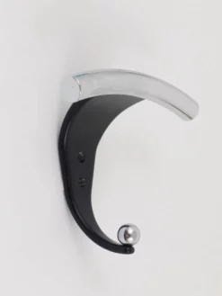 Italian Wall Coat Hook In Chrome And Black, 1980s 17 Italian Wall Coat Hook In Chrome And Black, 1980s -Chairish Shop italian wall coat hook in chrome and black 1980s 1127