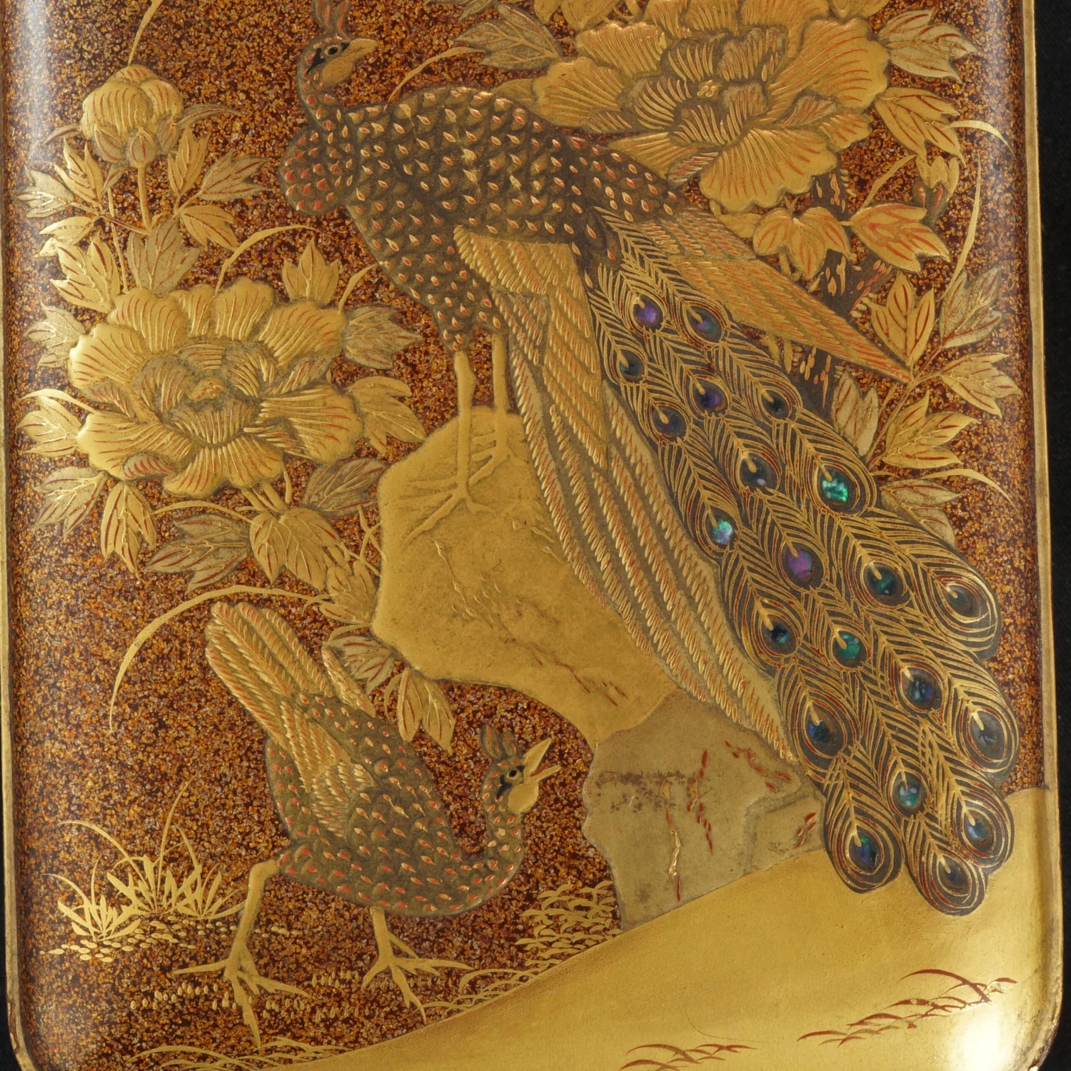 Japanese Edo Meiji Finely Lacquered Box With Peacocks 4 Japanese Edo Meiji Finely Lacquered Box With Peacocks - Image 4