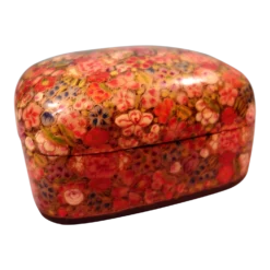 Kashmir Floral Box, Hand Painted, Paper Mache
