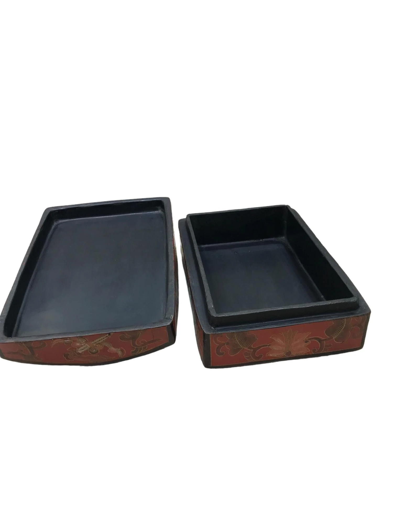 Lacquer Ceramic Blue And White Asian Box 4 Lacquer Ceramic Blue And White Asian Box - Image 4