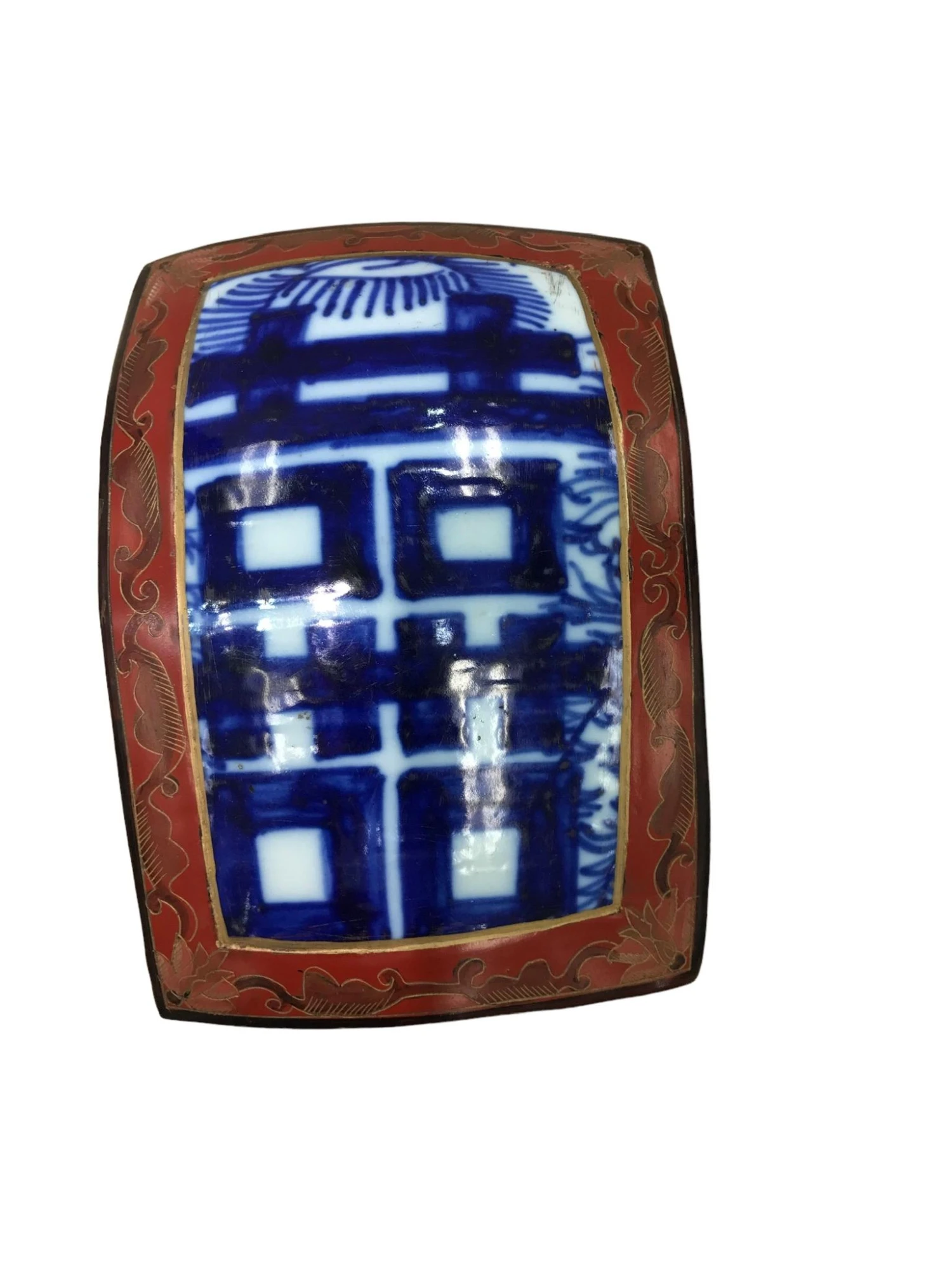 Lacquer Ceramic Blue And White Asian Box 8 Lacquer Ceramic Blue And White Asian Box - Image 8