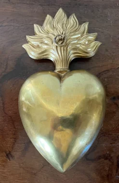 Large Antique 19th Century Gilt Brass Heart Reliquary Pendant Locket Box -Chairish Shop large antique 19th century gilt brass heart reliquary pendant locket box 9578