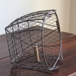 Large Antique Wire Egg Basket -Chairish Shop large antique wire egg basket 1277