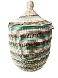 Large Basket With Lid Senegal West Africa 31" H 18 Large Basket With Lid Senegal West Africa 31" H -Chairish Shop large basket with lid senegal west africa 31 h 0761