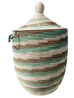 Large Basket With Lid Senegal West Africa 31" H 19 Large Basket With Lid Senegal West Africa 31" H -Chairish Shop large basket with lid senegal west africa 31 h 0940
