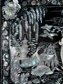 Large Chinese Black Lacquer Double Happiness Jewelry / Dowry Box / Wedding Chest With Mother Of Pearl Inlay 18 Large Chinese Black Lacquer Double Happiness Jewelry / Dowry Box / Wedding Chest With Mother Of Pearl Inlay -Chairish Shop large chinese black lacquer double happiness jewelry dowry box wedding chest with mother of pearl inlay 1227 scaled