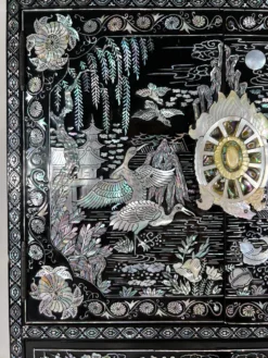 Large Chinese Black Lacquer Double Happiness Jewelry / Dowry Box / Wedding Chest With Mother Of Pearl Inlay 19 Large Chinese Black Lacquer Double Happiness Jewelry / Dowry Box / Wedding Chest With Mother Of Pearl Inlay -Chairish Shop large chinese black lacquer double happiness jewelry dowry box wedding chest with mother of pearl inlay 3316 scaled