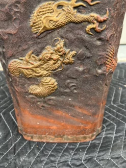 Late 19th Century Japanese Tokoname Terra Cotta Pottery Umbrella Stand 14 Late 19th Century Japanese Tokoname Terra Cotta Pottery Umbrella Stand -Chairish Shop late 19th century japanese tokoname terra cotta pottery umbrella stand 8903