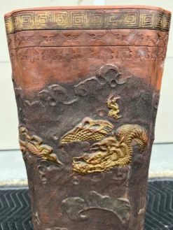 Late 19th Century Japanese Tokoname Terra Cotta Pottery Umbrella Stand 16 Late 19th Century Japanese Tokoname Terra Cotta Pottery Umbrella Stand -Chairish Shop late 19th century japanese tokoname terra cotta pottery umbrella stand 9194