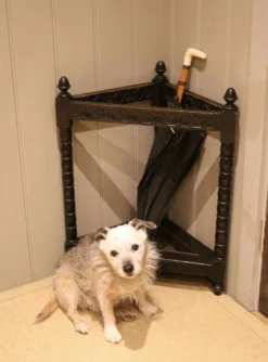 Late 19th Century Oak Corner Stick Stand 11 Late 19th Century Oak Corner Stick Stand -Chairish Shop late 19th century oak corner stick stand 2672