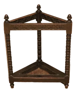 Late 19th Century Oak Corner Stick Stand