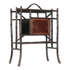 Late 19th Century Victorian Aesthetic Movement Bamboo Magazine Or Newspaper Rack