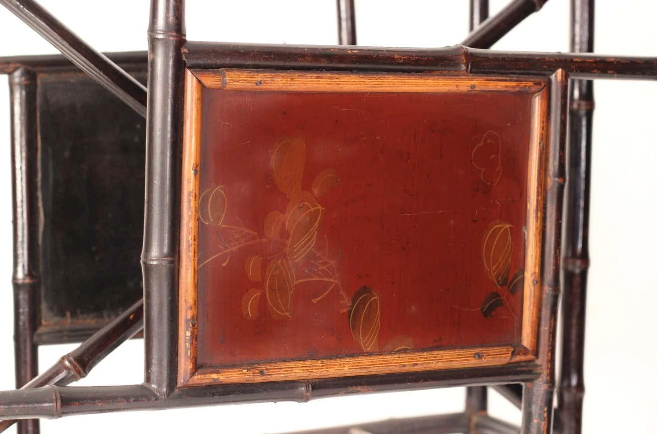 Late 19th Century Victorian Aesthetic Movement Bamboo Magazine Or Newspaper Rack 6 Late 19th Century Victorian Aesthetic Movement Bamboo Magazine Or Newspaper Rack - Image 6