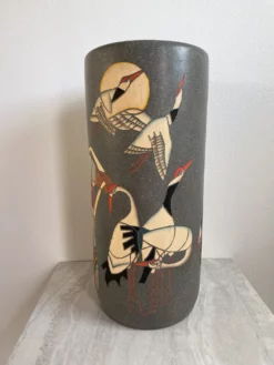 Late 20th Century Art Deco Japanese Motif Umbrella Stand -Chairish Shop late 20th century art deco japanese motif umbrella stand 3750