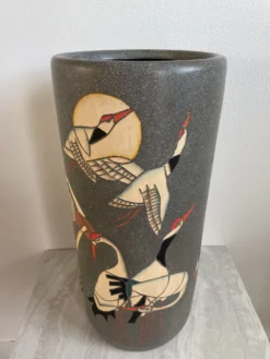 Late 20th Century Art Deco Japanese Motif Umbrella Stand -Chairish Shop late 20th century art deco japanese motif umbrella stand 8377