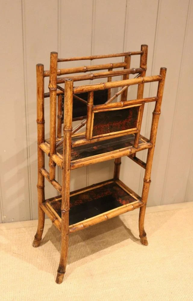 Late Victorian Bamboo Magazine Rack 10 Late Victorian Bamboo Magazine Rack - Image 10